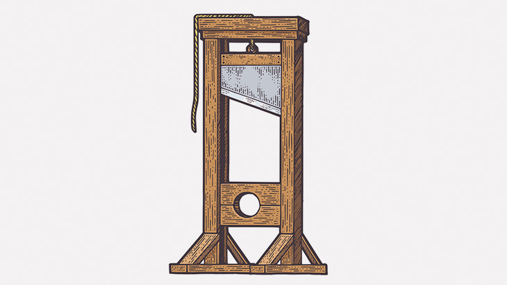 ギロチンが現役で使われていた頃の貴重な記録映像