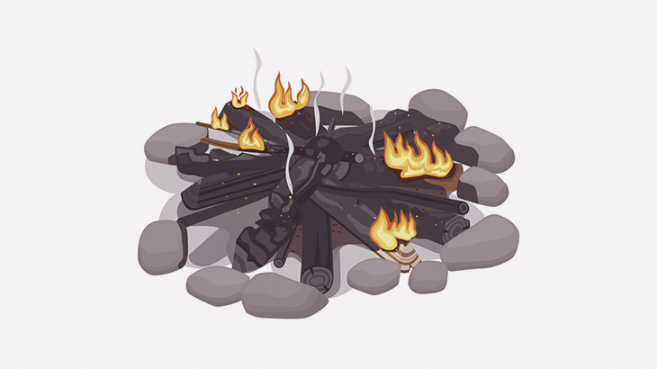 男「焼けた炭うまー」（動画）