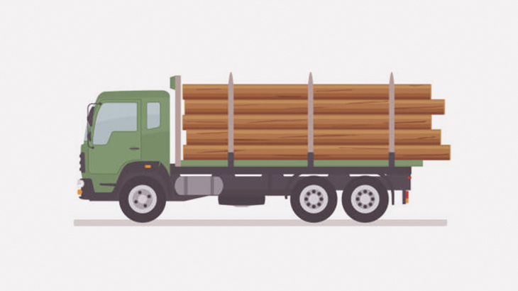 信号待ちしていたバイカー、横転したトラックの木材に潰されてしまう･･･（動画）