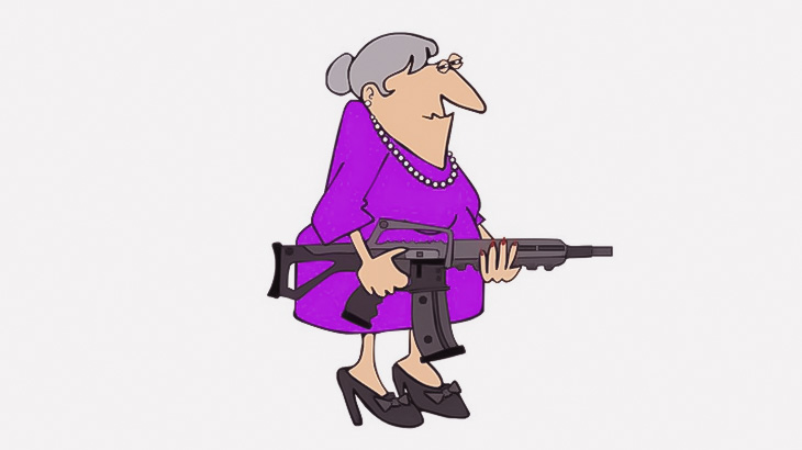 イカれた女さん、トラブルになった隣人をライフルで撃とうとしてしまう（動画）