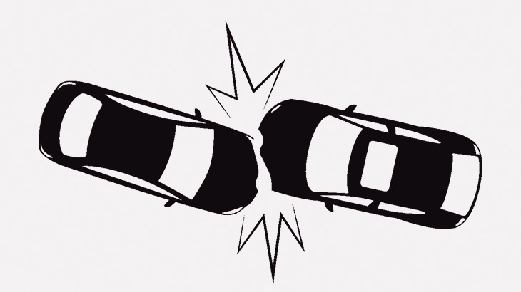 コントみたいな事故現場が撮影される（動画）