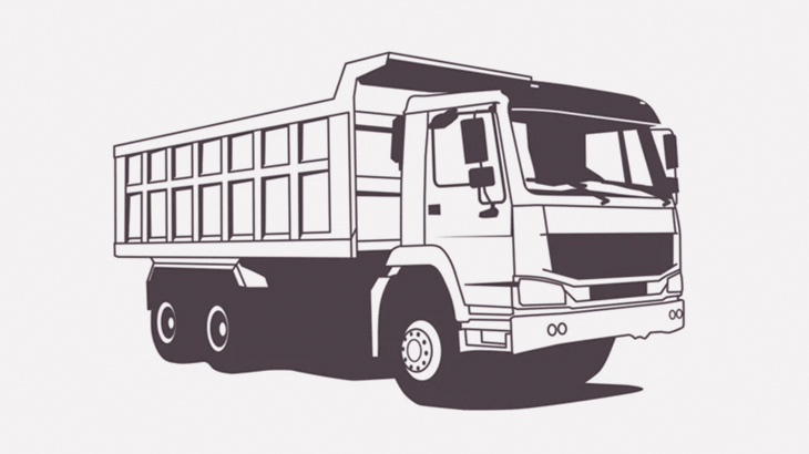 車のトランクを開けて荷物を積んでいた男、トラックの扉に激突･･･（動画）