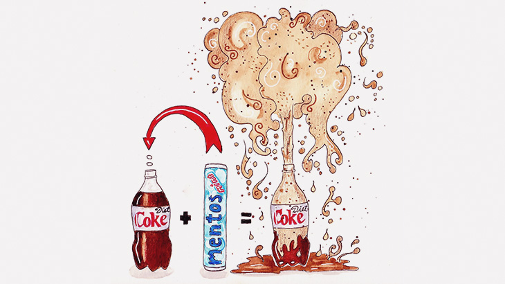 彼女のアナルにメントス入れてコーラ注いでみたｗｗｗｗ（動画）