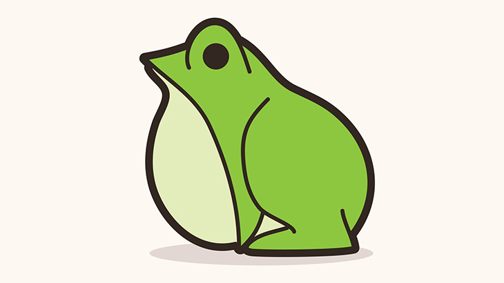 体が半透明で内臓が丸見えなアマガエルモドキ（動画）