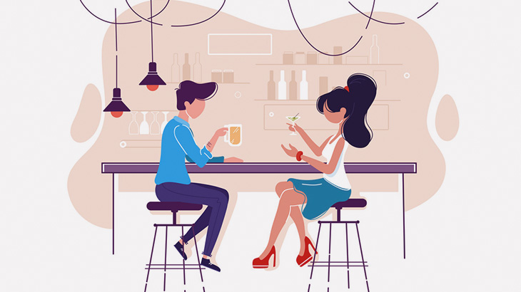 バーで絡まれた男、即帰宅（動画）