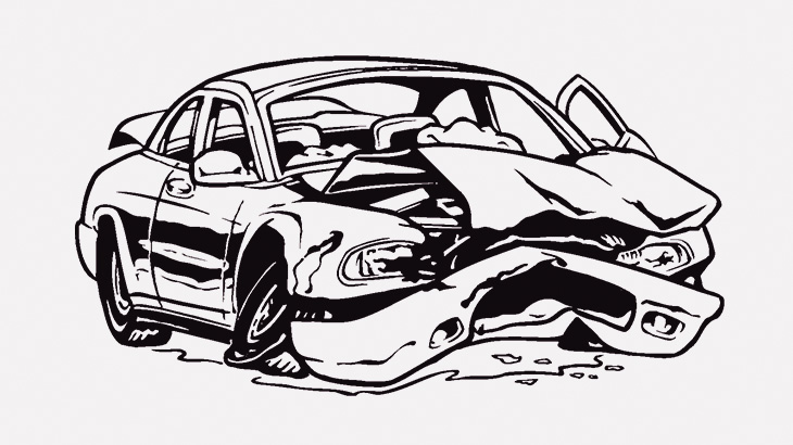 【閲覧注意】車に乗ってた3人の男、みんな頭が割れてしまう･･･（動画）