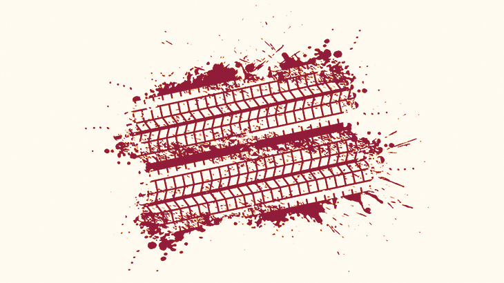 【閲覧注意】トラックに轢かれたバイカーさんの頭、完全に無くなってしまう･･･（動画）