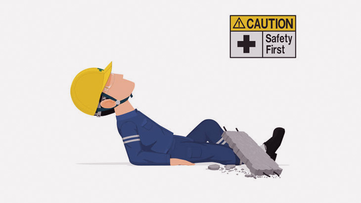 【閲覧注意】作業員の男、コンクリが足に落下してこうなる･･･（画像）