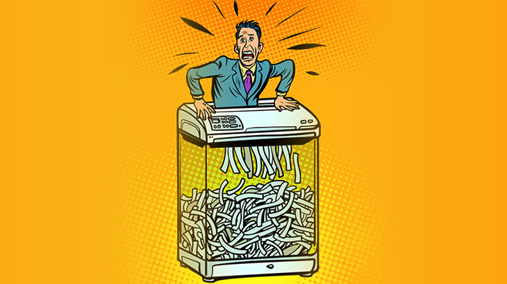 【閲覧注意】作業員の男、工業用シュレッダーに巻き込まれてこうなる･･･（画像）