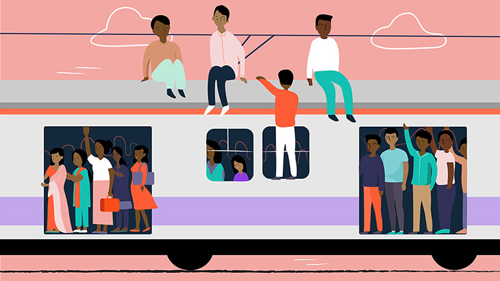 バングラデシュの急行列車、乗車率500％くらいありそう（動画）