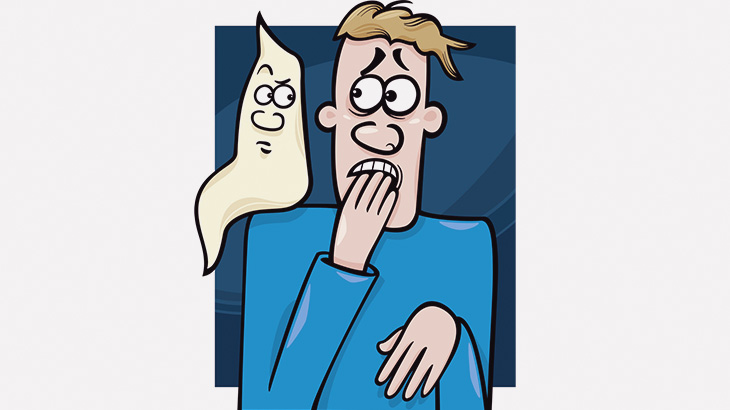 幽霊に取り憑かれた男が撮影される（動画）