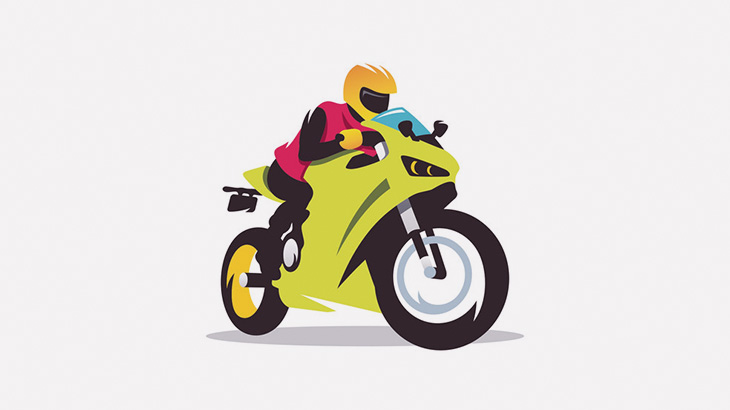 2人組バイクの強盗から間一髪逃げ切るバイカー（動画）