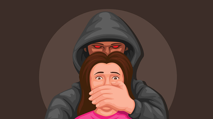 男の人質になってしまった女性、大パニックに･･･（動画）