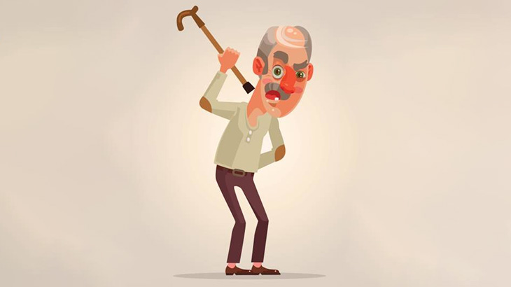 電車内で迷惑過ぎる老害ジジイが撮影される（動画）