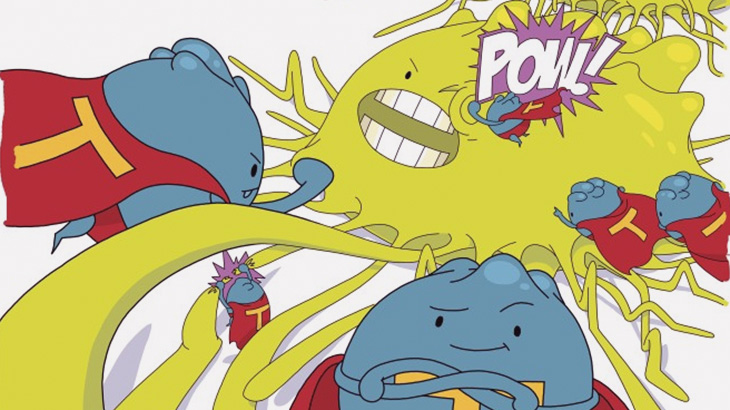 がん細胞が遺伝子改変T細胞に破壊される瞬間（動画）