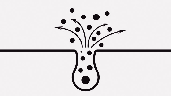 背中の角栓を引っこ抜く → ニュルニュルが噴き出す（動画）