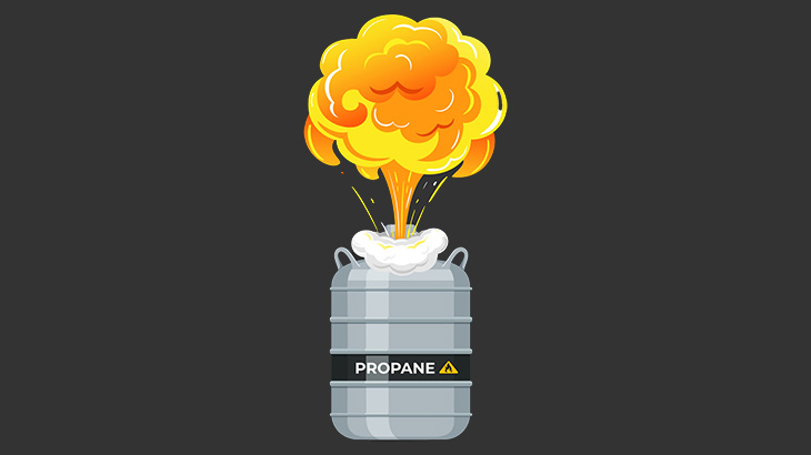 ガス漏れが発生した部屋、大爆発（動画）