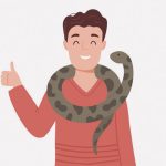 男「でかいヘビ見つけた！」 → 一瞬でまぶたを噛まれる（動画）