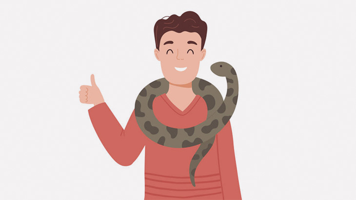 男「でかいヘビ見つけた！」 → 一瞬でまぶたを噛まれる（動画）