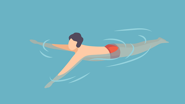 とんでもなく危険な場所で泳ぐ3人の男たち（動画）