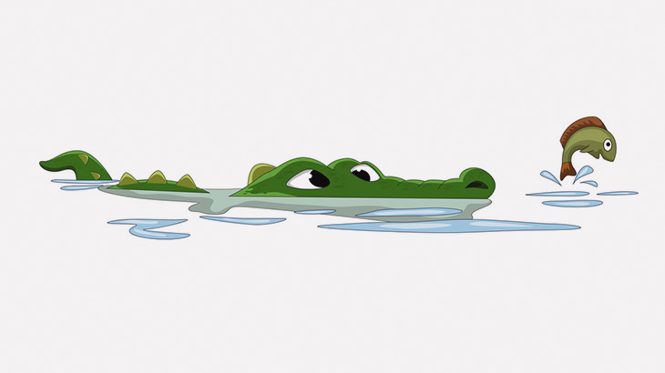 【閲覧注意】ワニ「いい食材を手に入れたわ」（動画）