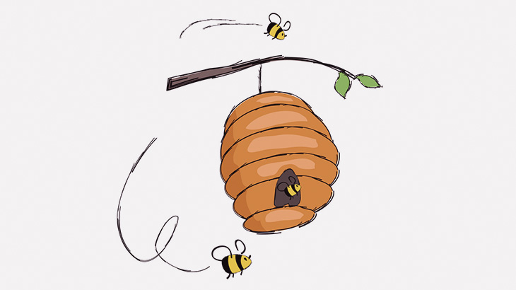 男「自宅の軒下にできた蜂の巣をビニール袋で取ってみた」（動画）