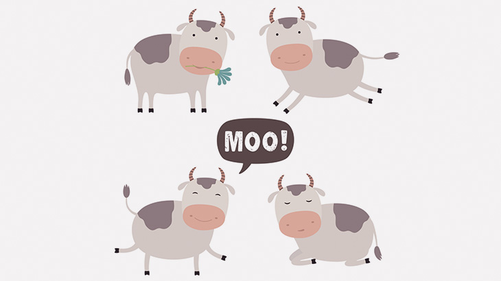 仲間に押されて1頭の牛が溝にハマる → 動けなくなってしまう（動画）