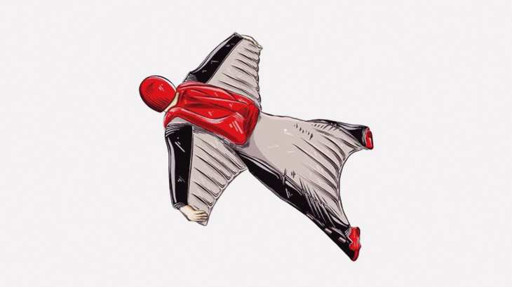 みんなでウイングスーツ着て崖から飛び降りようぜ！（動画）