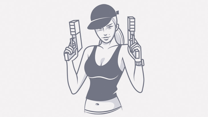 銃を持ってイキる少女、うっかり撃ってしまう（動画）