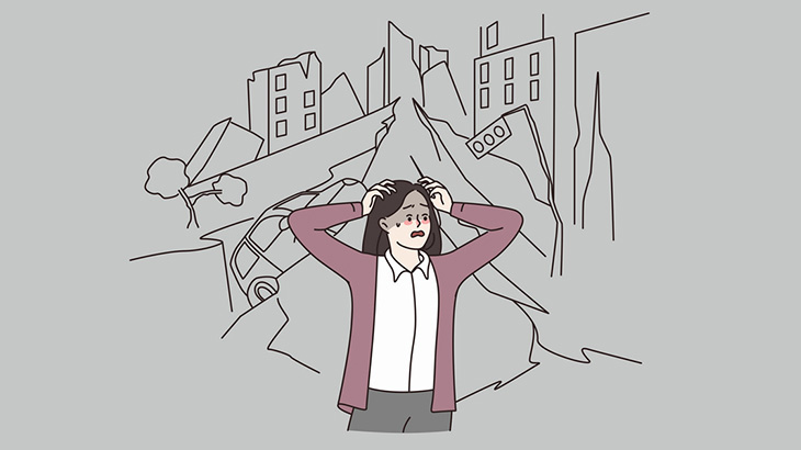 中国四川省で発生したＭ６.８地震の瞬間（動画）