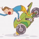 【閲覧注意】ノーヘルバイクで事故った男、こうなる･･･（動画）