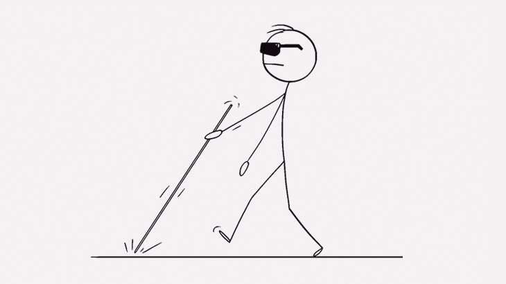 目が見えない男性、スケボーでトリックを決める（動画）