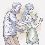 スーパーの店員にナイフを突きつける強盗、即失敗（動画）