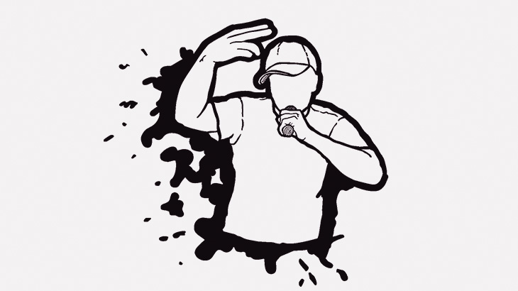 電車内で大声でラップを歌っていた男、ボコられる（動画）