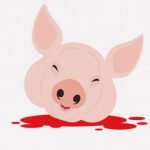 【閲覧注意】豚の首を一刀両断して血を集める男たち（動画）