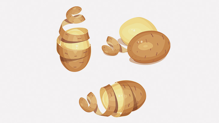 大量のじゃがいもの皮を一瞬で剥く簡単な方法（動画）