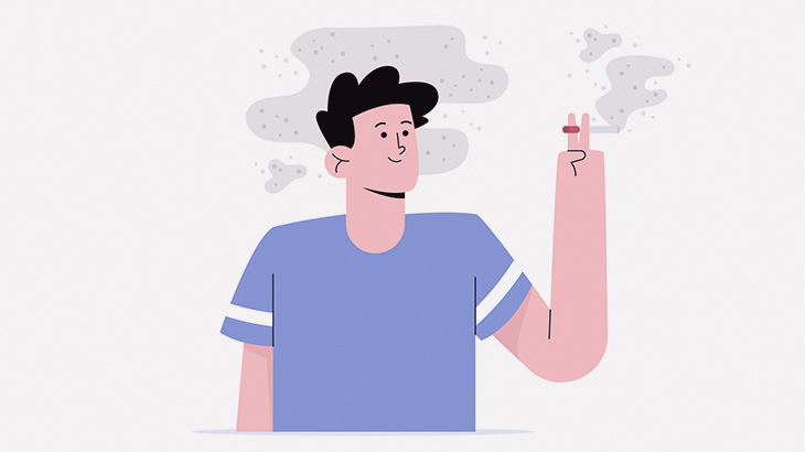 タバコが吸いたかった男、とんでもない場所で喫煙してしまう（動画）