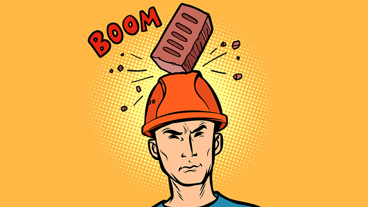 建設現場の労働者「俺たちが使ってるヘルメット、脆すぎるんだけど」（動画）