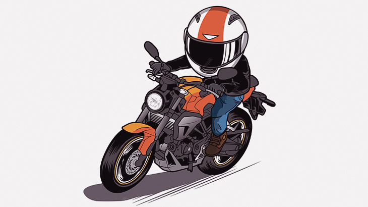 停車中のバイカーさんの身に降りかかる予想外のアクシデント（動画）