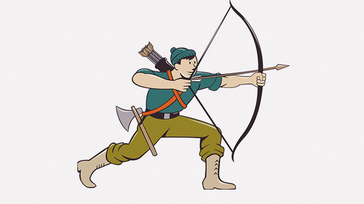 鍵穴に弓矢を連続で7回通してギネス世界記録を達成した男（動画）