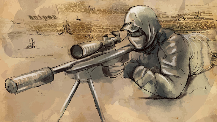 【ウクライナ】ロシア兵士、ヘッドショットで頭を吹き飛ばされてしまう（動画）