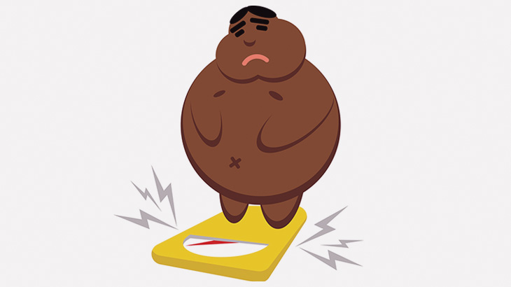 この肥満男の足、ヤバすぎる（動画）