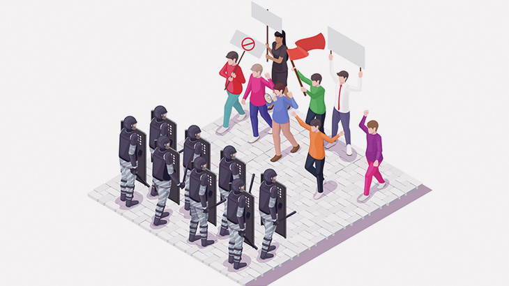 暴動に参加した男、催涙弾が頭に直撃して死亡･･･（動画）