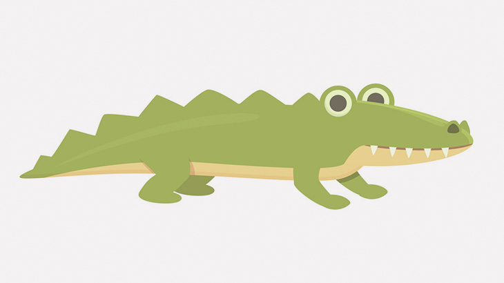 プールで泳ぐ少年 with 大量のワニ（動画）