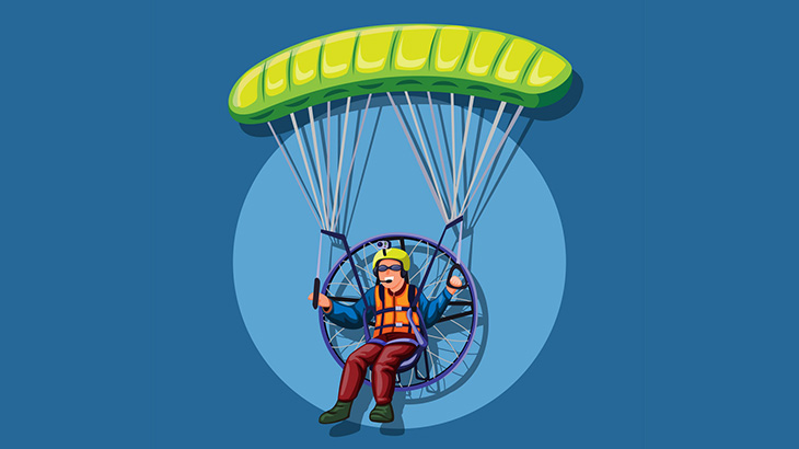 【閲覧注意】モーターパラグライダーで墜落した男、肩に木が刺さってしまう（画像）