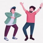 何故か見入ってしまうストップモーションアニメみたいに踊る2人の男（動画）