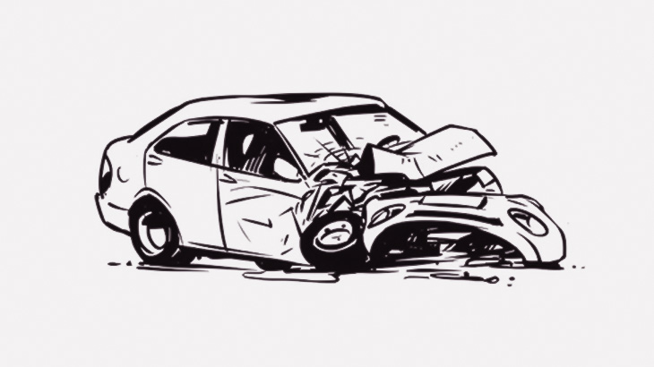 【閲覧注意】電車に轢かれて大破した車を牽引 → コレがぶら下がってた･･･（動画）