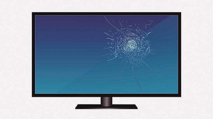 壊れたテレビ、突然の爆発（動画）