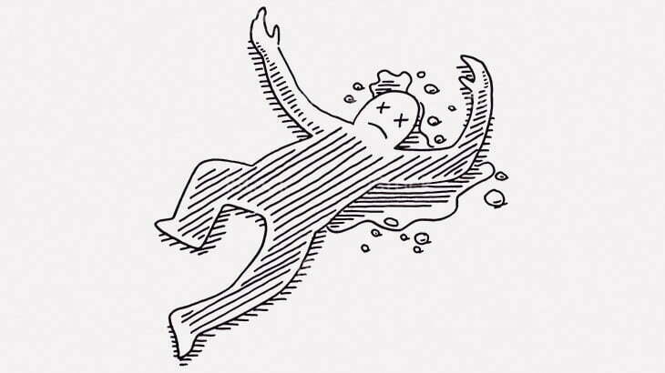 【閲覧注意】路上に倒れたこの男、もうすぐ死にそう･･･（動画）