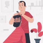理髪師がボサボサの髪を整える方法、インドスタイル（動画）